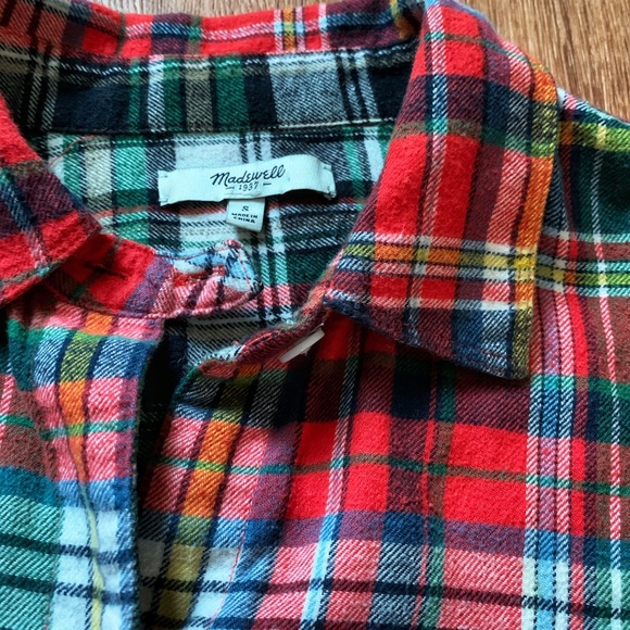 Madewell Women’s Flannel Button Shirt - Picture 2 of 2